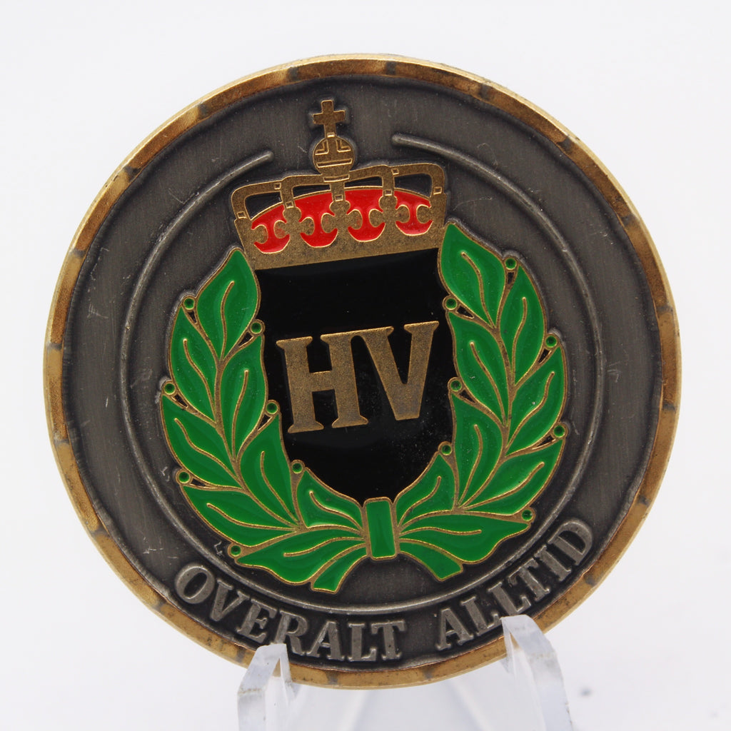 Norway Heimevernet HV Sjef Challenge Coin 1.55” Copper Norwegian Home Guard Pre-Owned