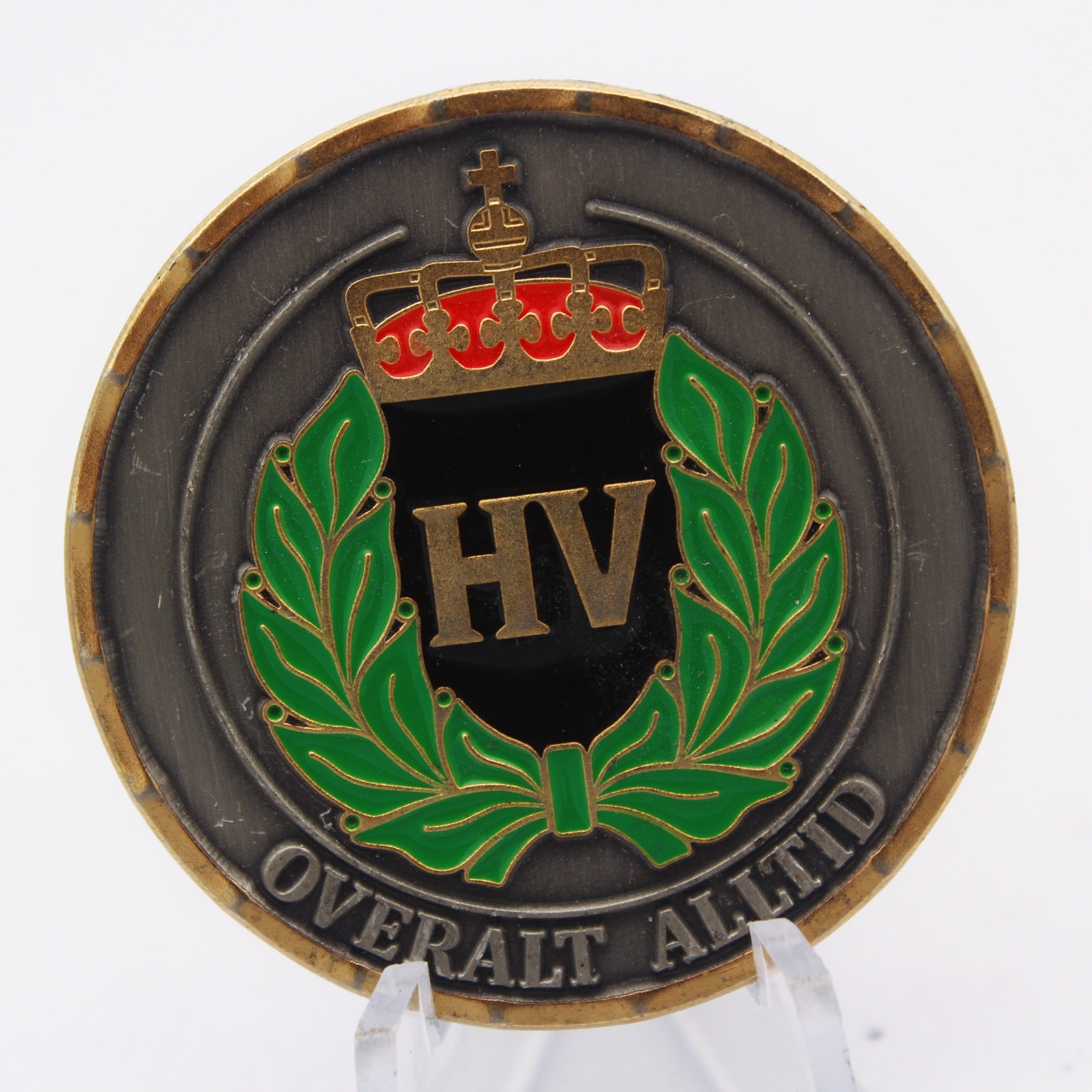 Norway Heimevernet HV Sjef Challenge Coin 1.55” Copper Norwegian Home Guard Pre-Owned