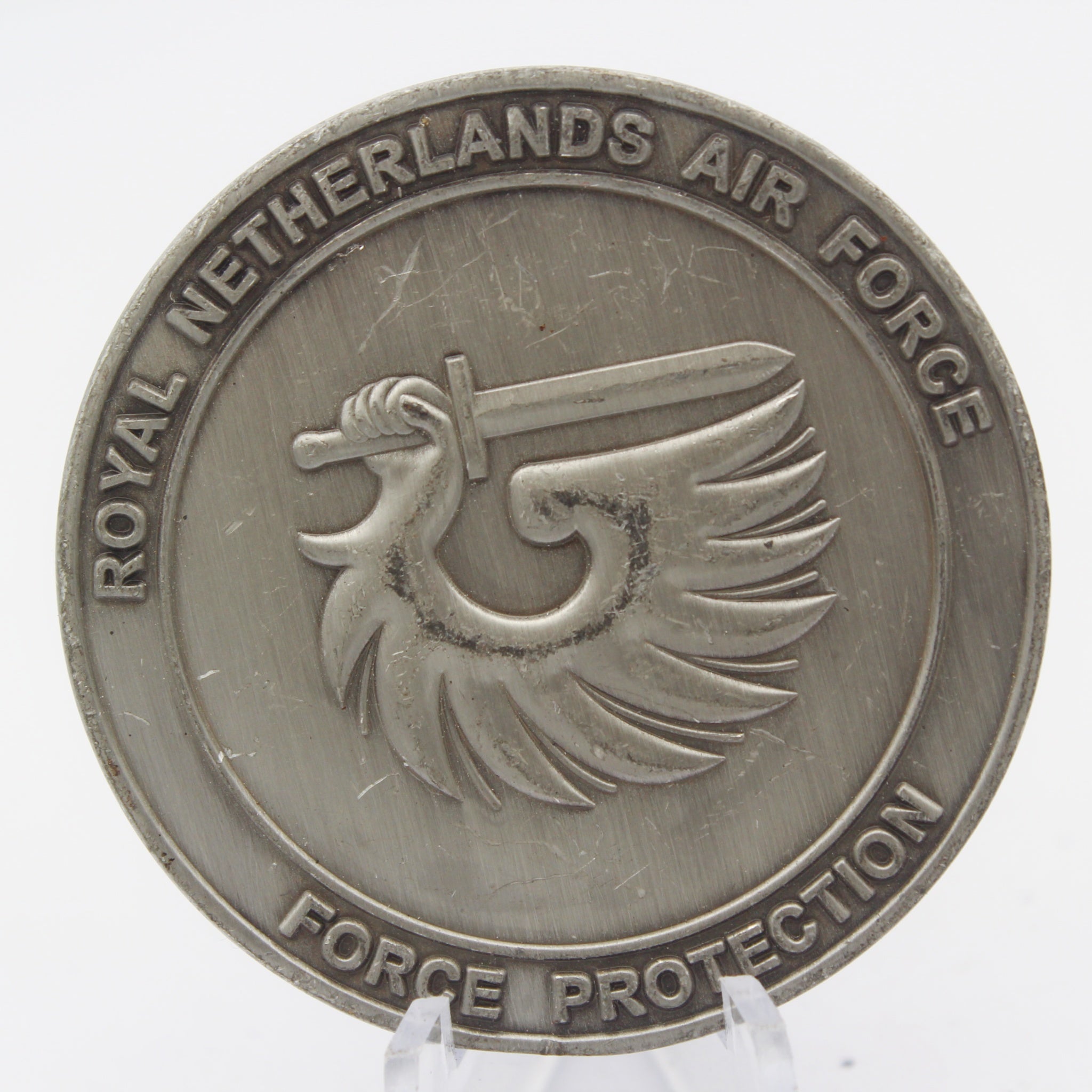 Royal Netherlands Air Force Force Protection RNLAF Middle East Deployment Military Challenge Coin Pre-owned collectible
