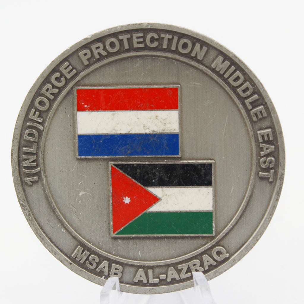 Royal Netherlands Air Force Force Protection RNLAF Middle East Deployment Military Challenge Coin Pre-owned collectible
