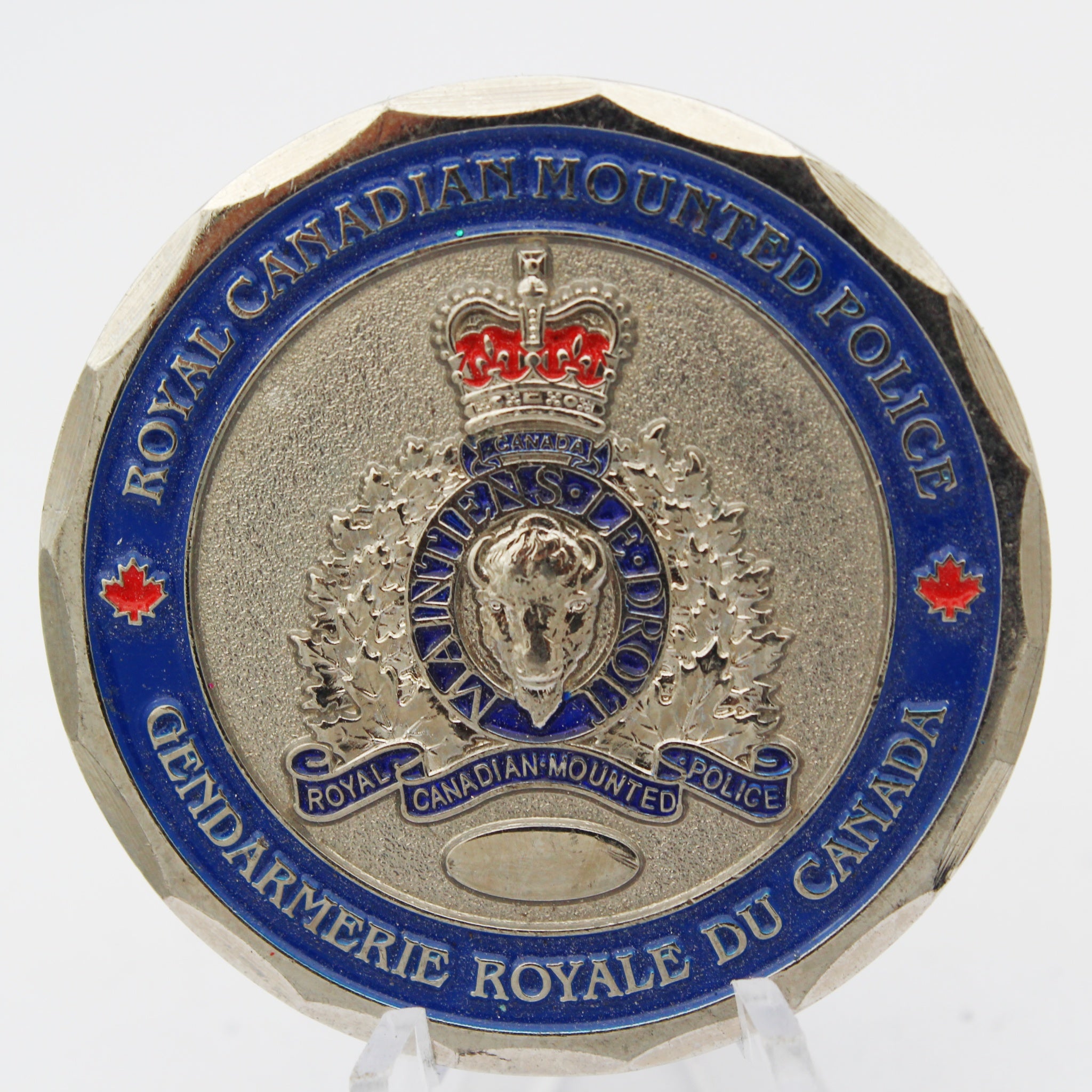 Royal Canadian Mounted Police RCMP Outlaw Motorcycle Gangs Challenge Coin 1.75” Pre-Owned