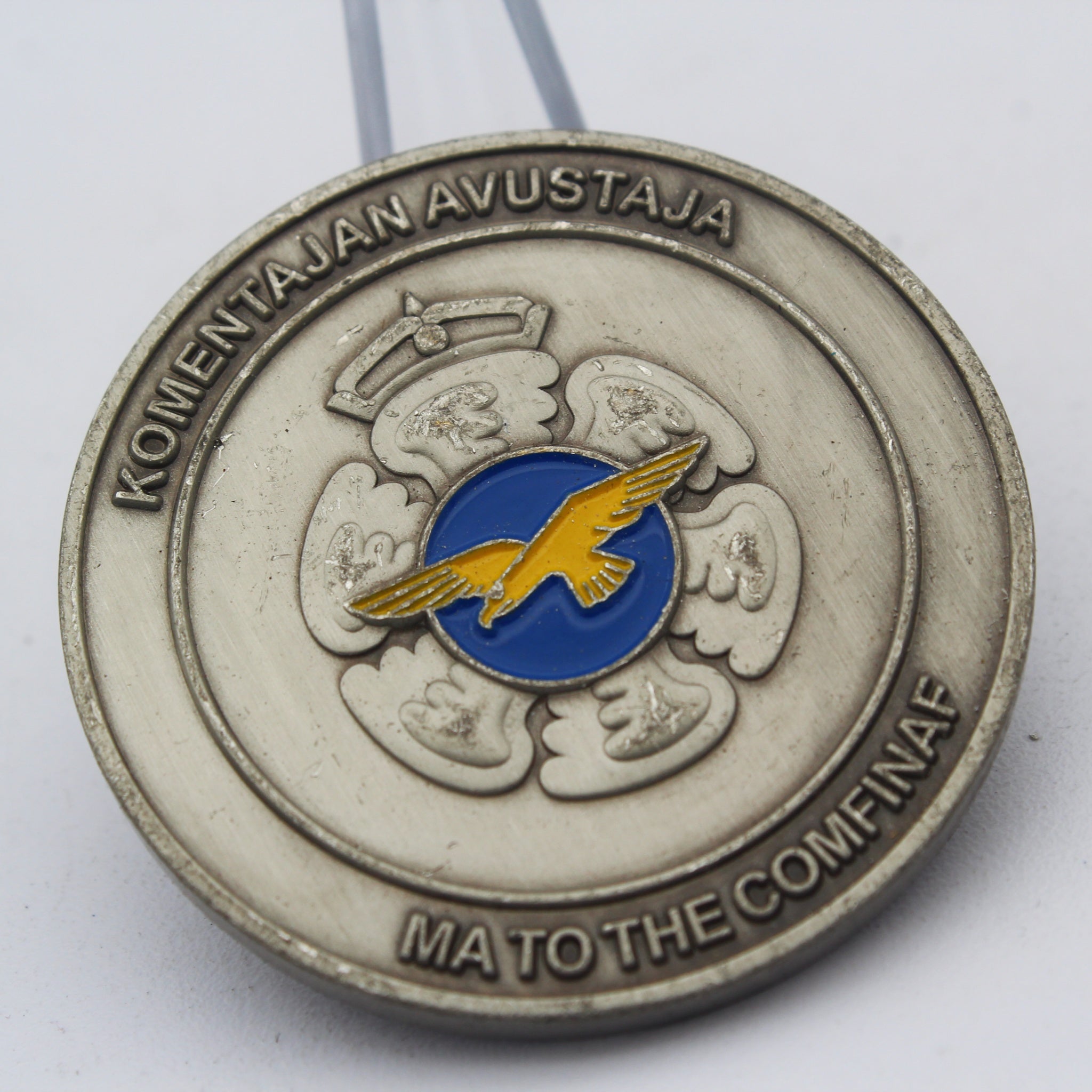 Finnish Air Force Command (Ilmavoimat) Challenge Coin 1.75” Copper – Pre-Owned Collectible