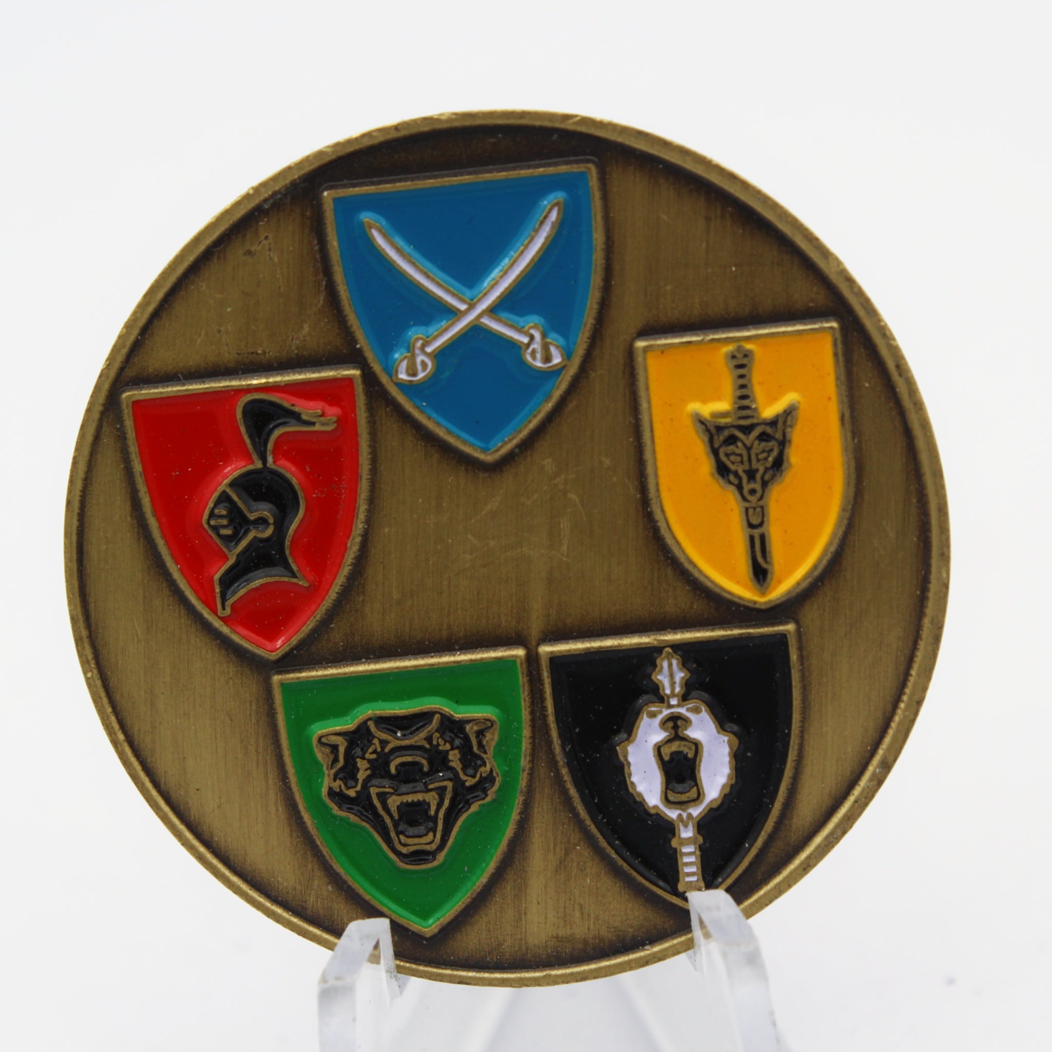 Norway Panserbataljonen Black Forest Challenge Coin 1.55” Copper Armored Battalion Pre-Owned