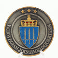 Norwegian Joint Headquarters Commander For Excellence Challenge Coin 1.5" Copper Used Collectible