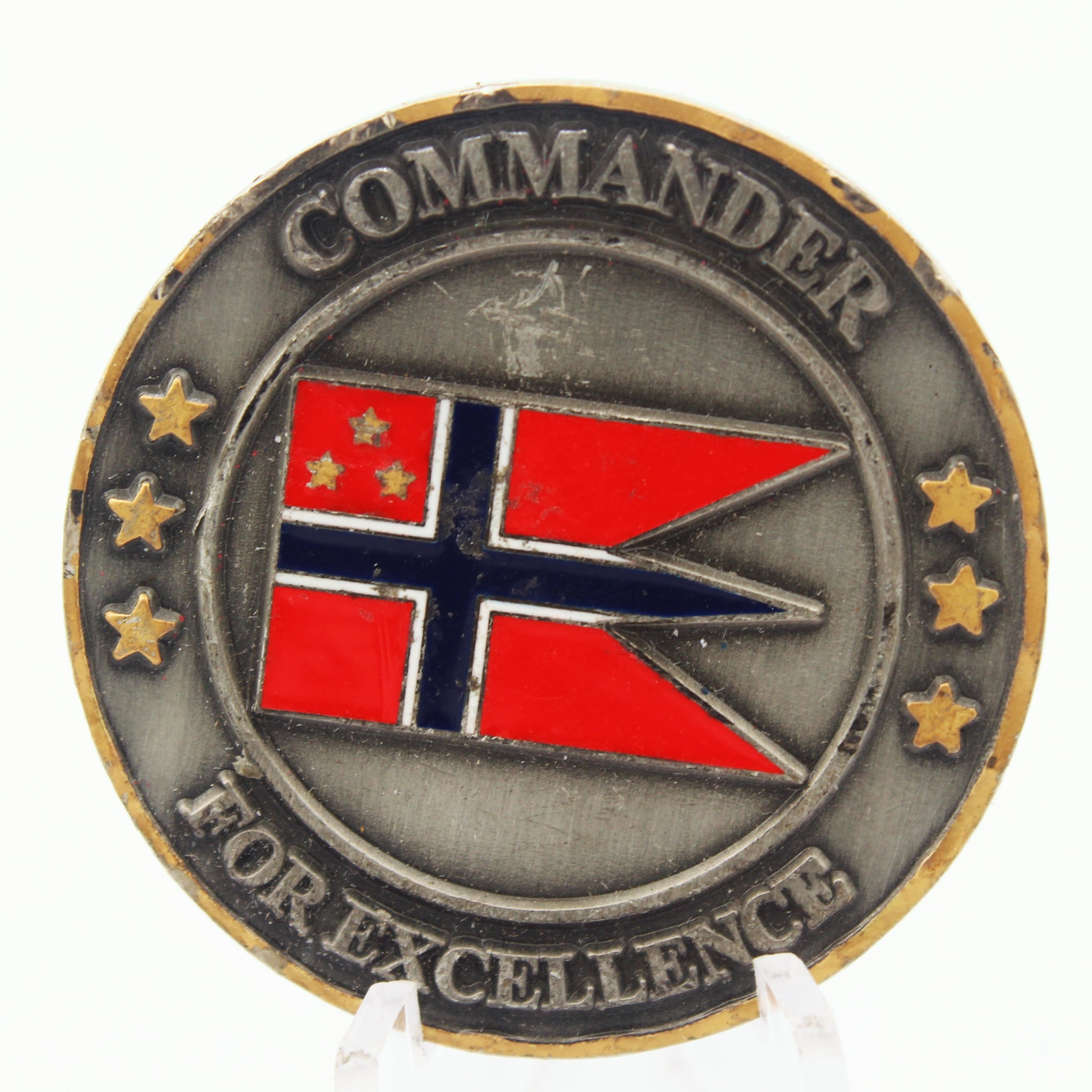 Norwegian Joint Headquarters Commander For Excellence Challenge Coin 1.5" Copper Used Collectible