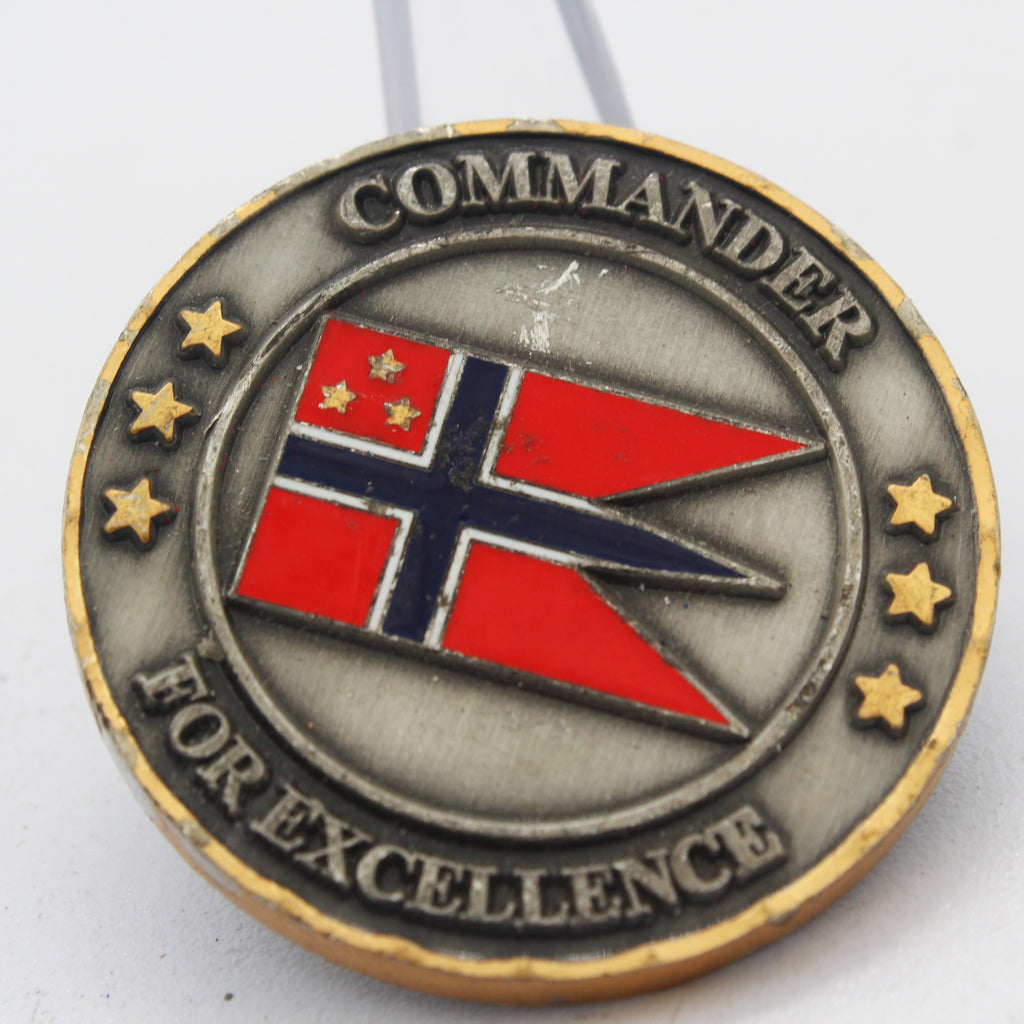 Norwegian Joint Headquarters Commander For Excellence Challenge Coin 1.5" Copper Used Collectible