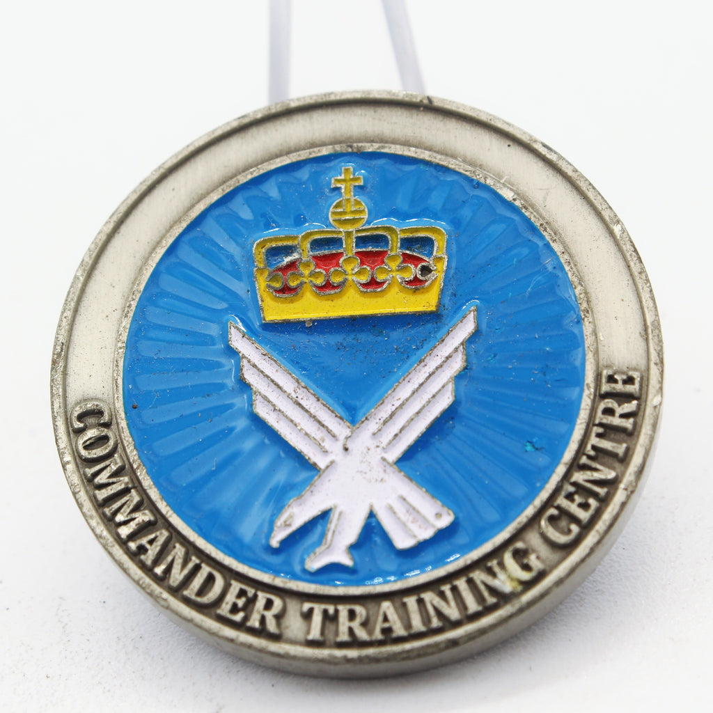 Norwegian Air Force Luftforsvarets Skolesenter Commander Training Centre Challenge Coin 1.5" Copper Used Collectible