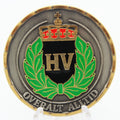 Norwegian Home Guard HV District 16 Overalt Alltid Challenge Coin 1.5" Copper Used Collectible