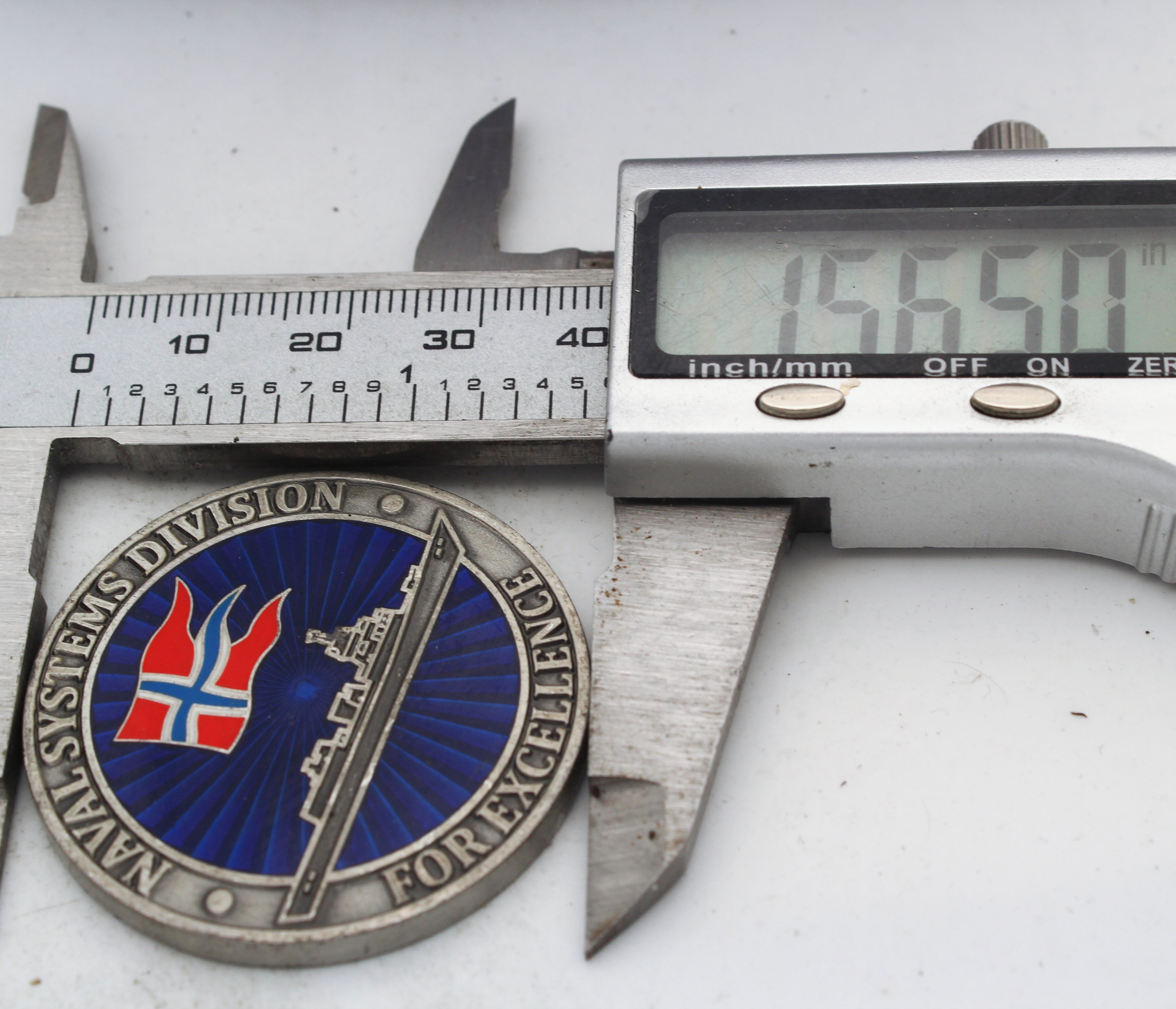Norwegian Defence Materiel Agency Naval Systems Division Challenge Coin 1.5" Copper Used Collectible