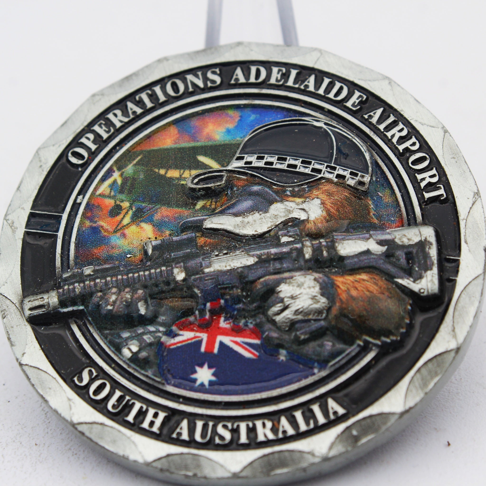 Australian Federal Police Operations Adelaide Airport Challenge Coin 2.0" Zinc Alloy Used Collectible
