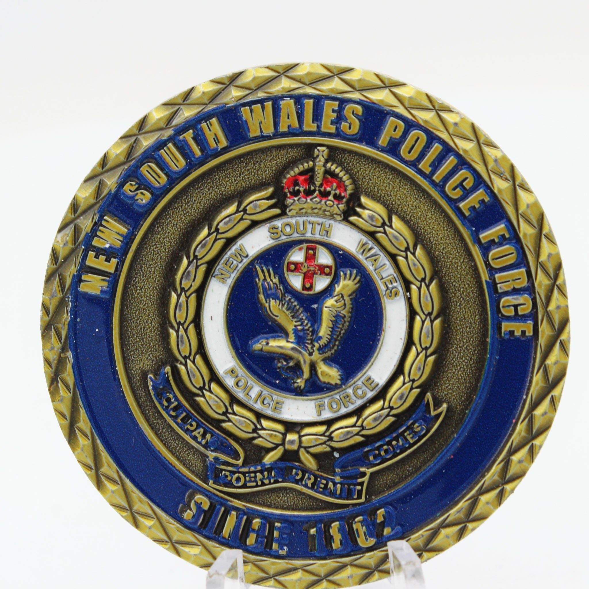 NSW Police Force Balmain Detectives Tiger Challenge Coin 2.0" Copper Used Collectible