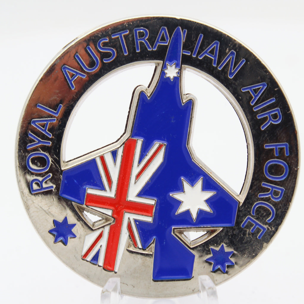 Royal Australian Air Force 3 Squadron F-35A Lightning II Challenge Coin 2.0" Copper Used Collectible