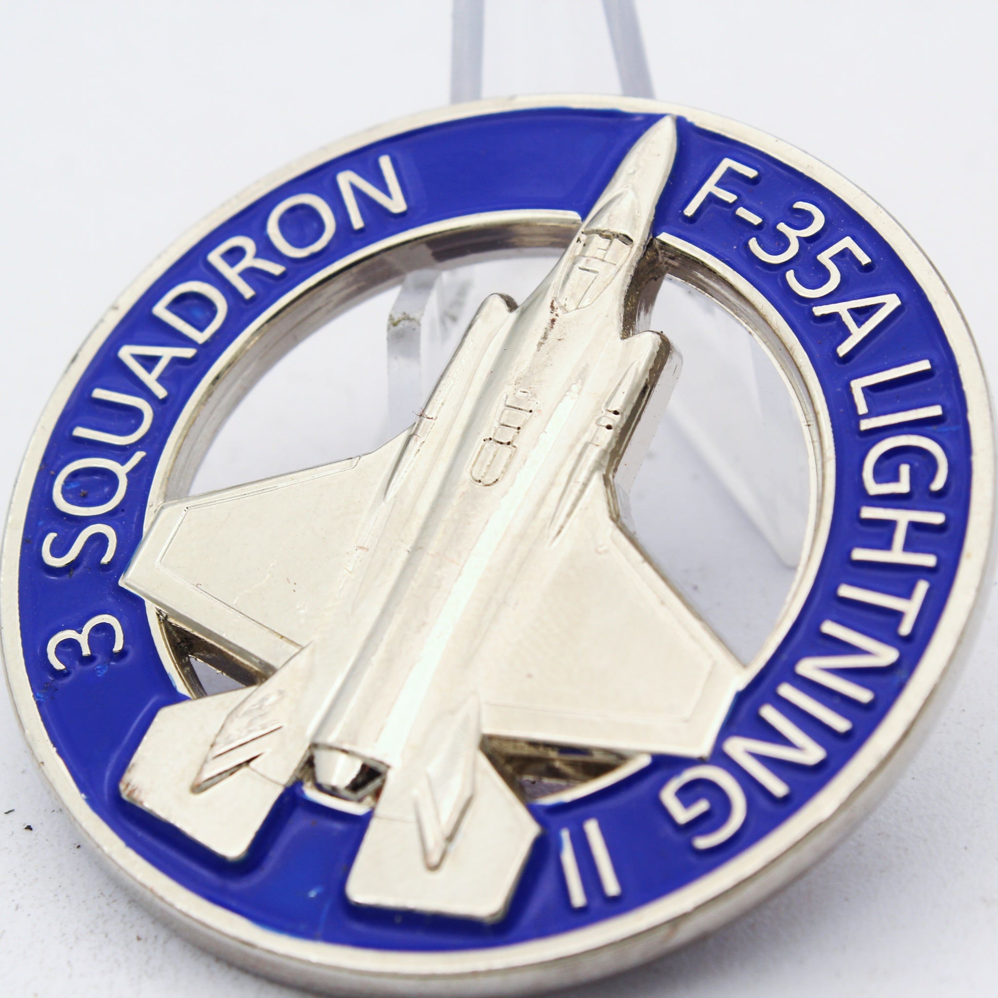 Royal Australian Air Force 3 Squadron F-35A Lightning II Challenge Coin 2.0" Copper Used Collectible