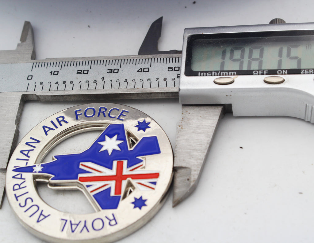 Royal Australian Air Force 3 Squadron F-35A Lightning II Challenge Coin 2.0" Copper Used Collectible