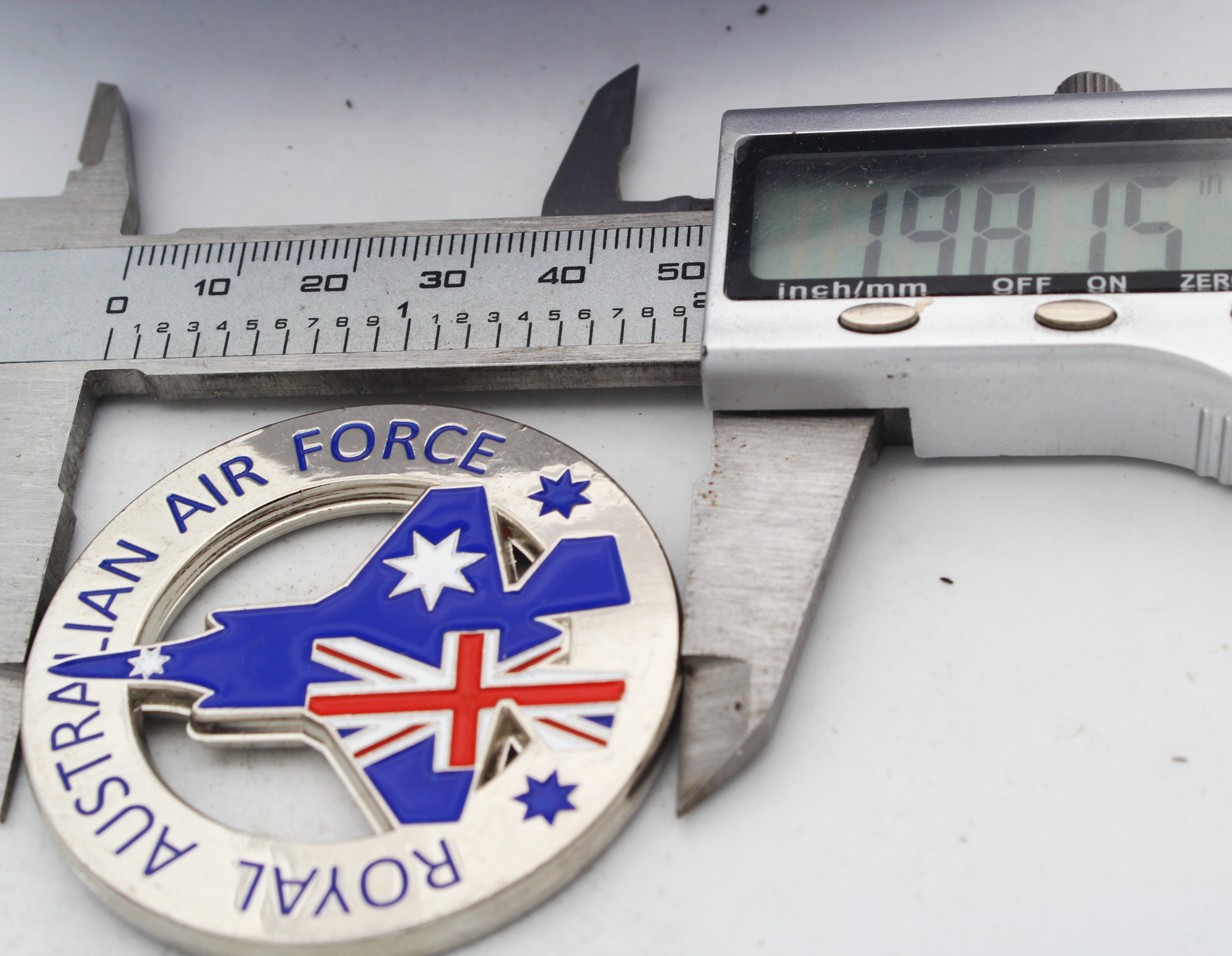 Royal Australian Air Force 3 Squadron F-35A Lightning II Challenge Coin 2.0" Copper Used Collectible