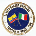 Ecuador Defense Attaché in Italy 2022-2023 Navy Captain Challenge Coin | 2.0" Copper Pre-Owned Collectible