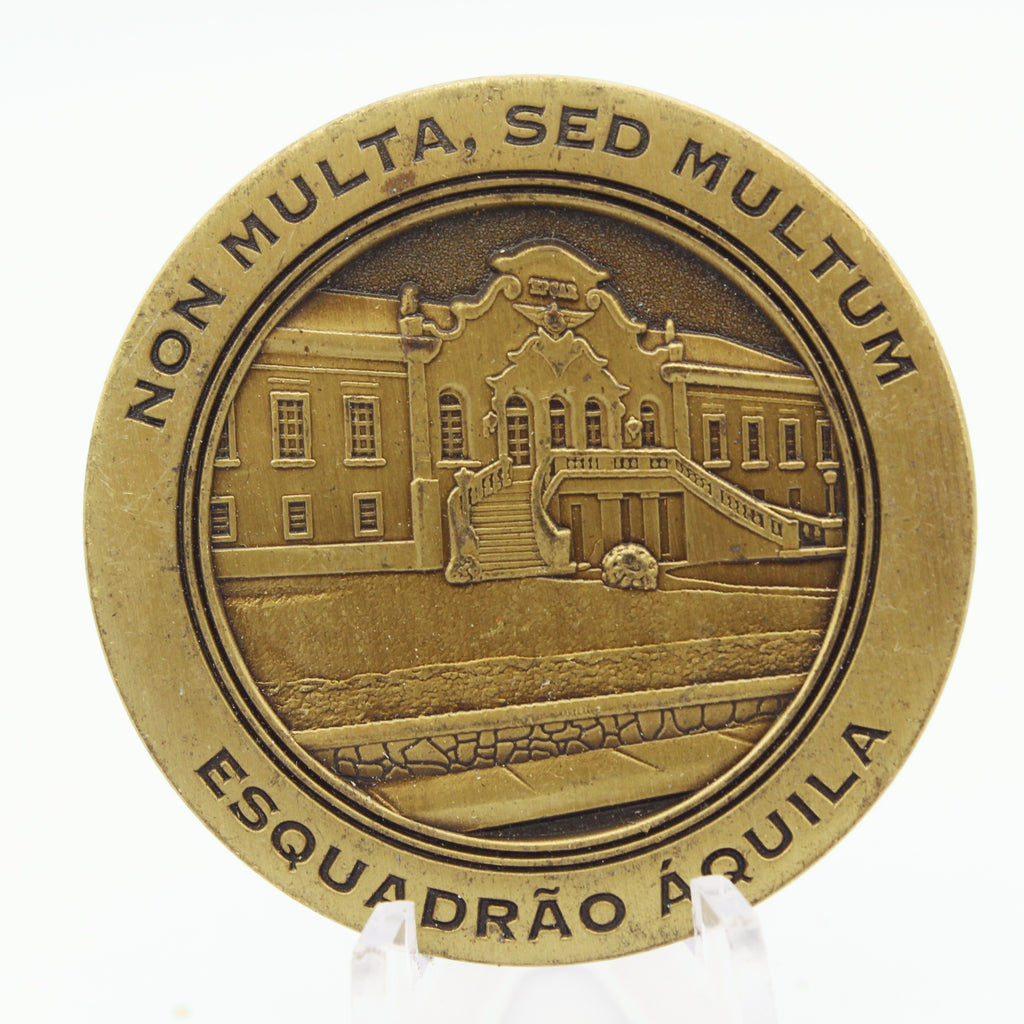 Brazilian Air Force EPCAR 2002 Áquila Squadron Challenge Coin | 1.75" Copper Pre-Owned Collectible