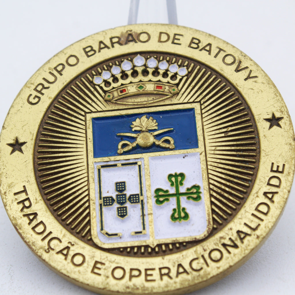 Brazil 19º GAC Barão de Batovi Challenge Coin | 2.0" Copper Pre-Owned Military Collectible