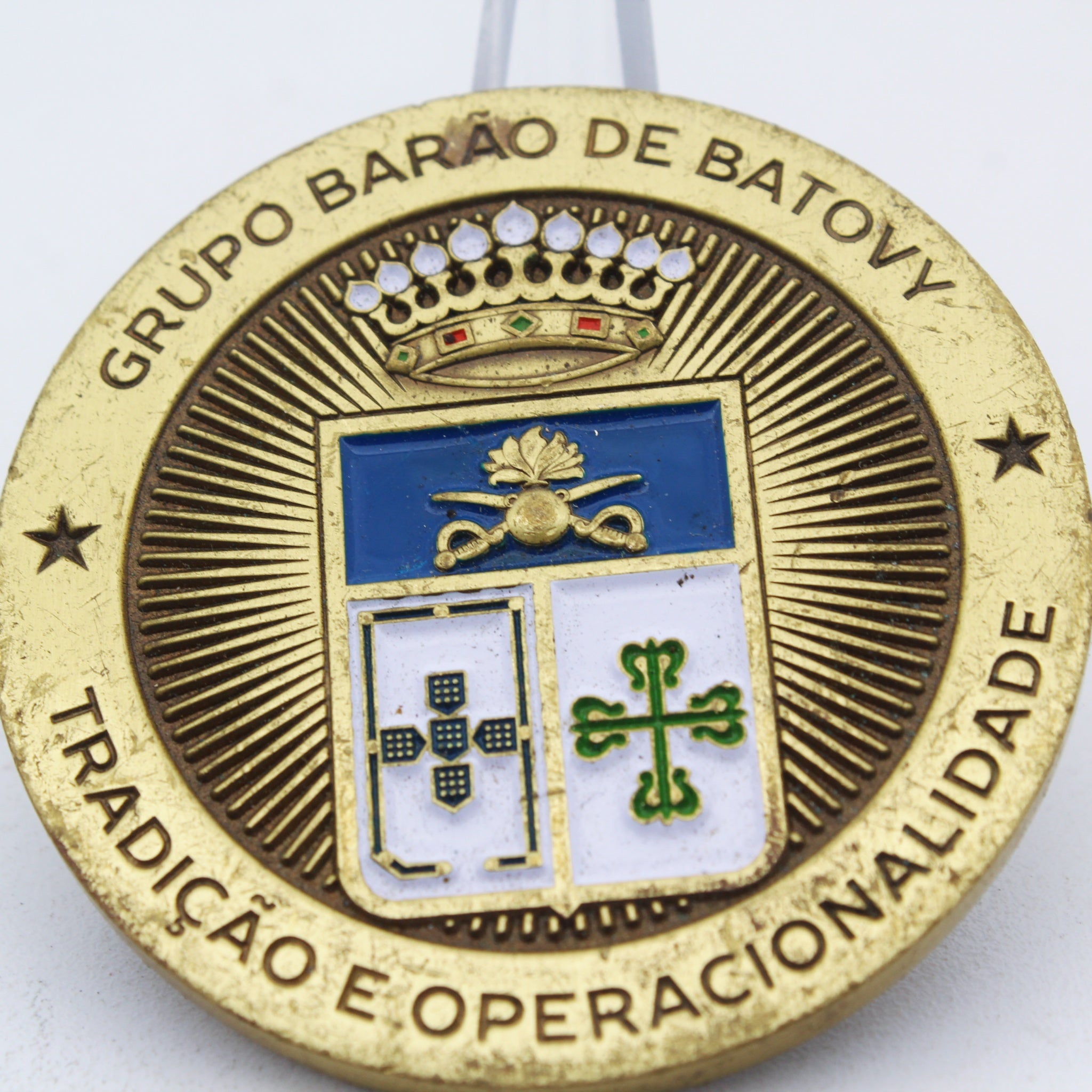 Brazil 19º GAC Barão de Batovi Challenge Coin | 2.0" Copper Pre-Owned Military Collectible