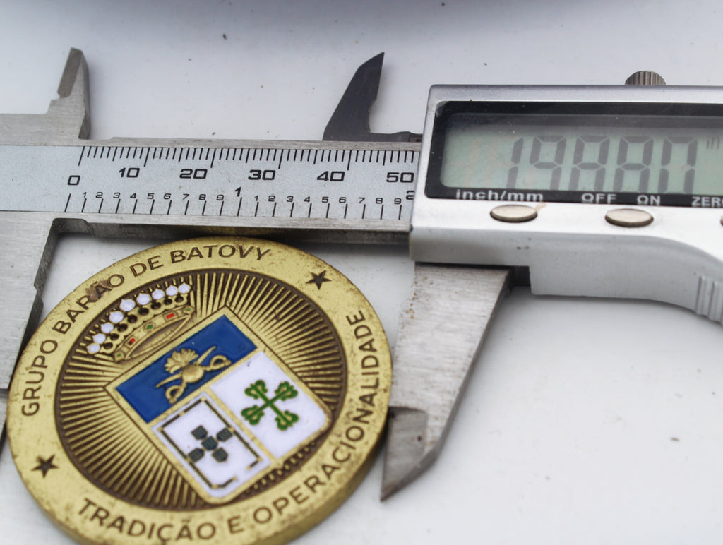Brazil 19º GAC Barão de Batovi Challenge Coin | 2.0" Copper Pre-Owned Military Collectible