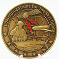 Raytheon Integrated Communication Systems Challenge Coin | 2.0" Copper Pre-Owned Collectible
