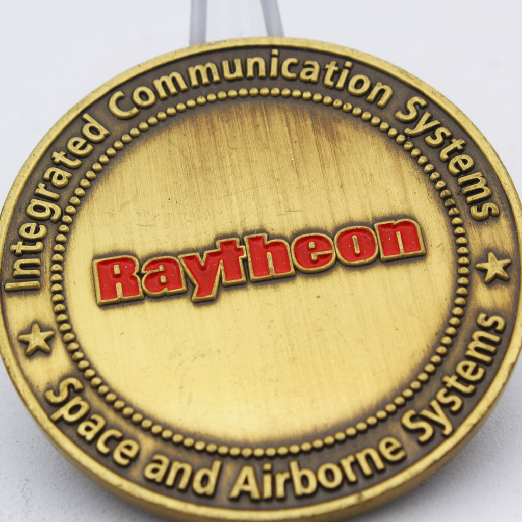 Raytheon Integrated Communication Systems Challenge Coin | 2.0" Copper Pre-Owned Collectible