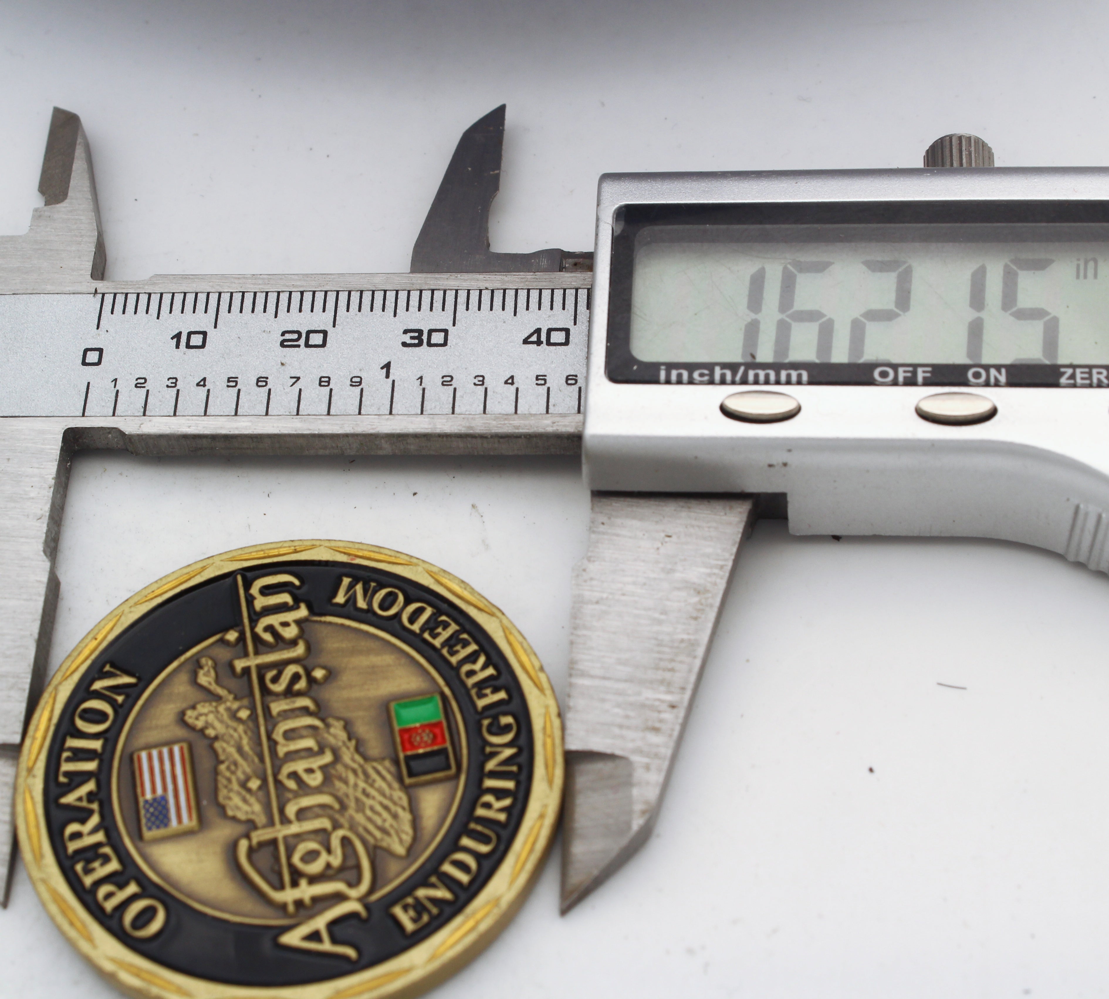 Operation Afghanistan Enduring Freedom Camp Leatherneck Challenge Coin 1.6” Military Copper Pre-Owned