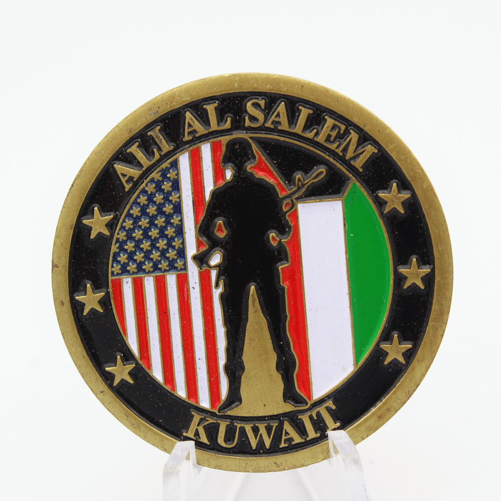 Ali Al Salem Kuwait Joint Forces Military Challenge Coin 1.6” Copper  Pre-owned collectible