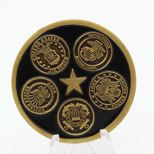 Ali Al Salem Kuwait Joint Forces Military Challenge Coin 1.6” Copper  Pre-owned collectible