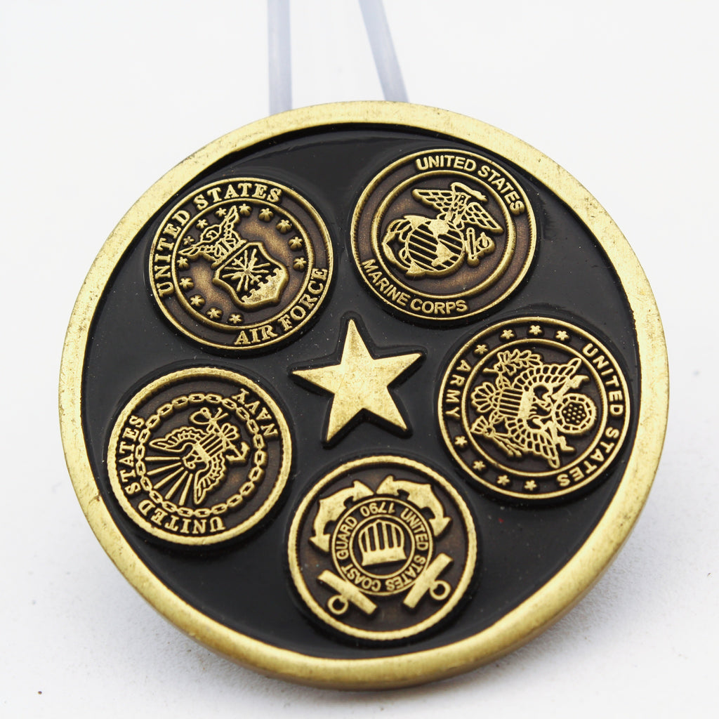 Ali Al Salem Kuwait Joint Forces Military Challenge Coin 1.6” Copper  Pre-owned collectible