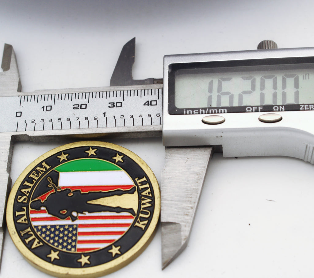 Ali Al Salem Kuwait Joint Forces Military Challenge Coin 1.6” Copper  Pre-owned collectible