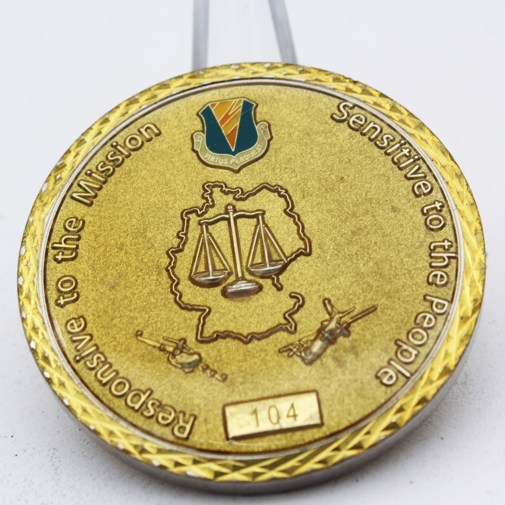 Ramstein Air Base Germany Equal Opportunity Challenge Coin | 1.75" Copper Pre-Owned Collectible