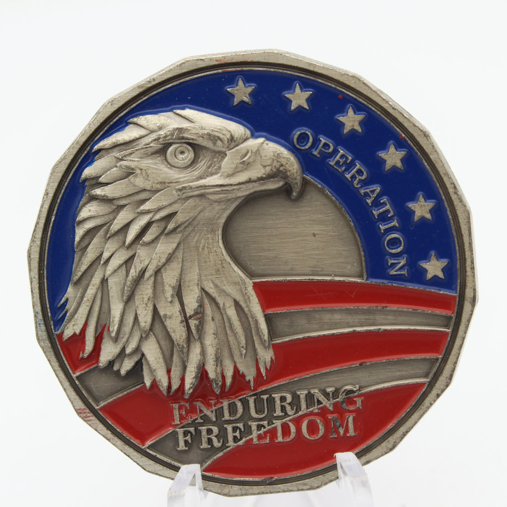 Operation Enduring Freedom Afghanistan OEF Military Challenge Coin 1.75” Copper