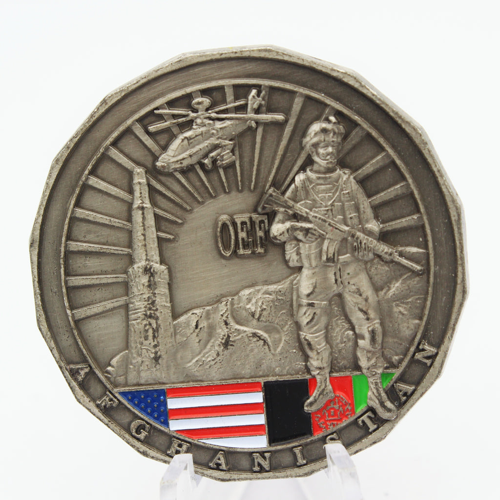 Operation Enduring Freedom Afghanistan OEF Military Challenge Coin 1.75” Copper