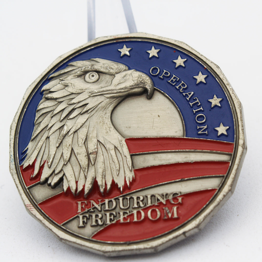 Operation Enduring Freedom Afghanistan OEF Military Challenge Coin 1.75” Copper