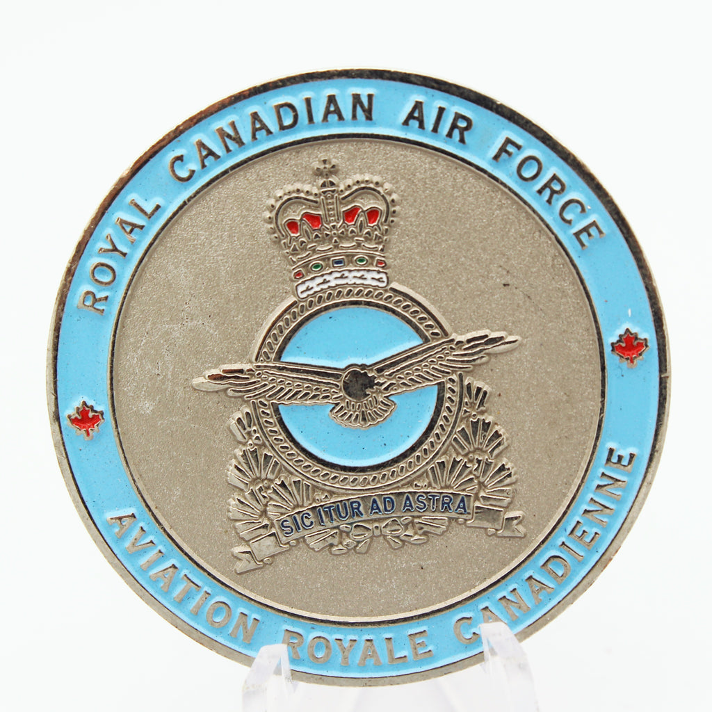 Royal Canadian Air Force Veteran Challenge Coin 1.75” RCAF Copper Pre-owned collectible