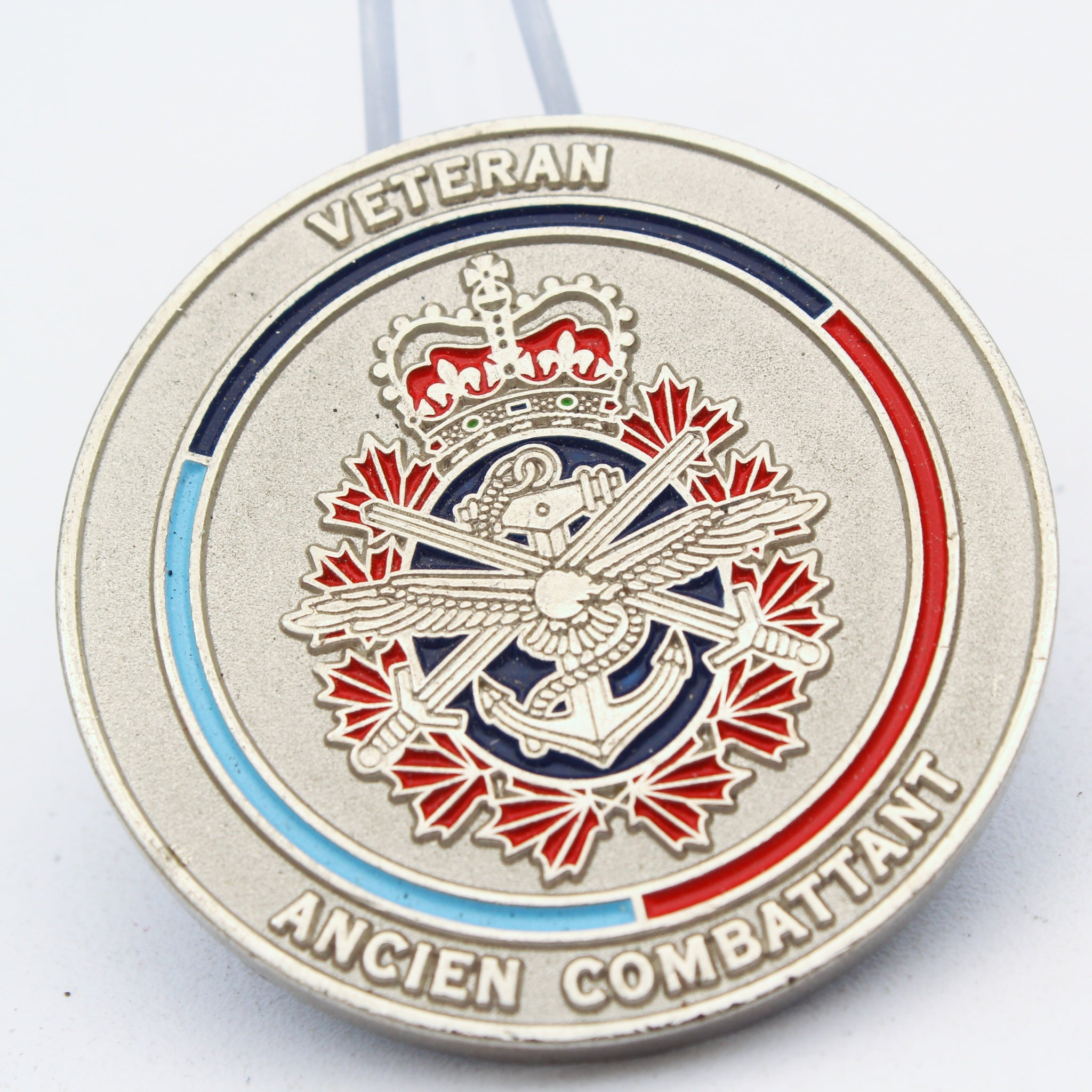 Royal Canadian Air Force Veteran Challenge Coin 1.75” RCAF Copper Pre-owned collectible