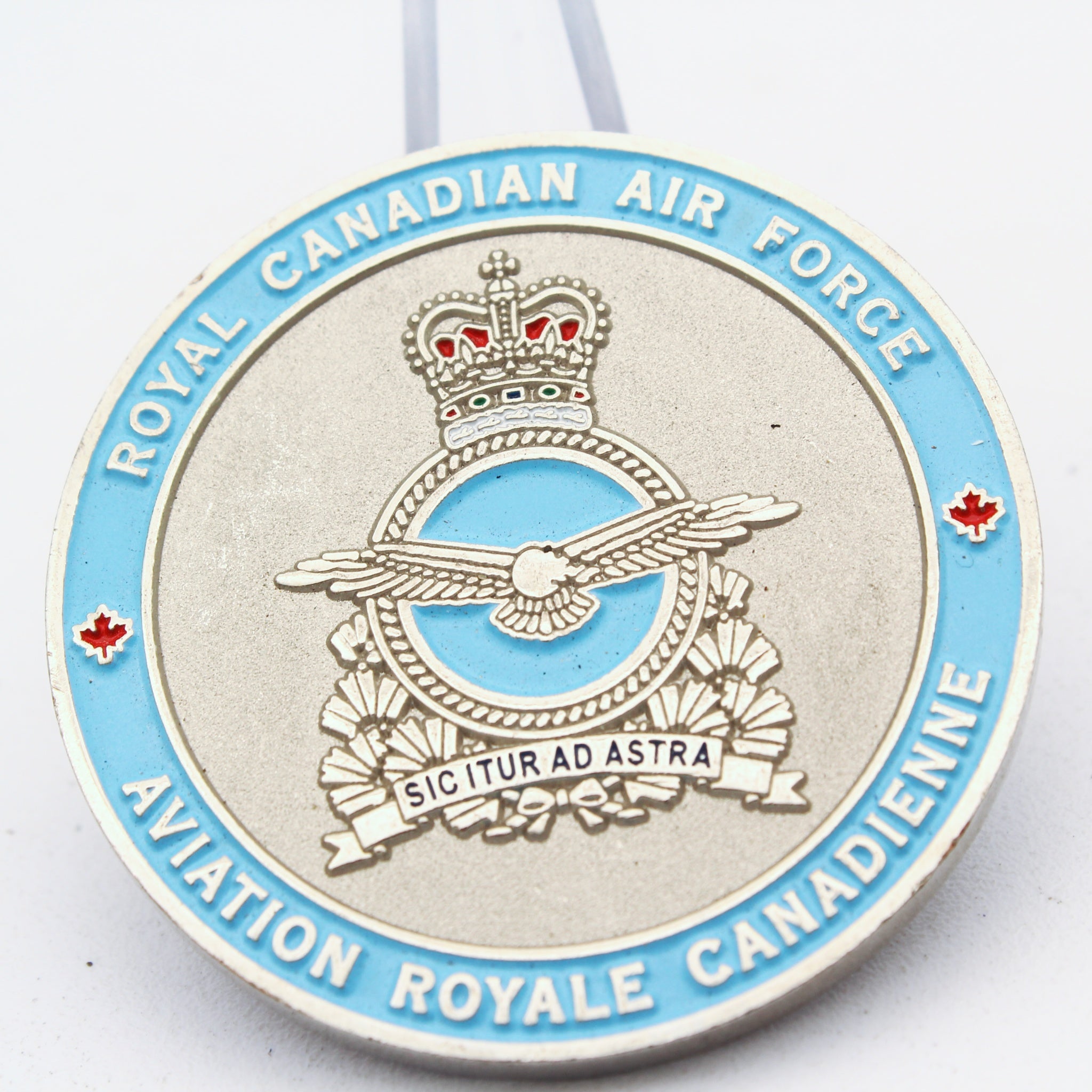 Royal Canadian Air Force Veteran Challenge Coin 1.75” RCAF Copper Pre-owned collectible
