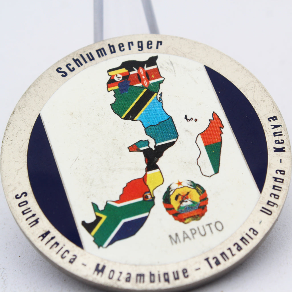 Schlumberger Africa Offshore Flying Squad Challenge Coin | 1.75" Copper Pre-Owned Collectible