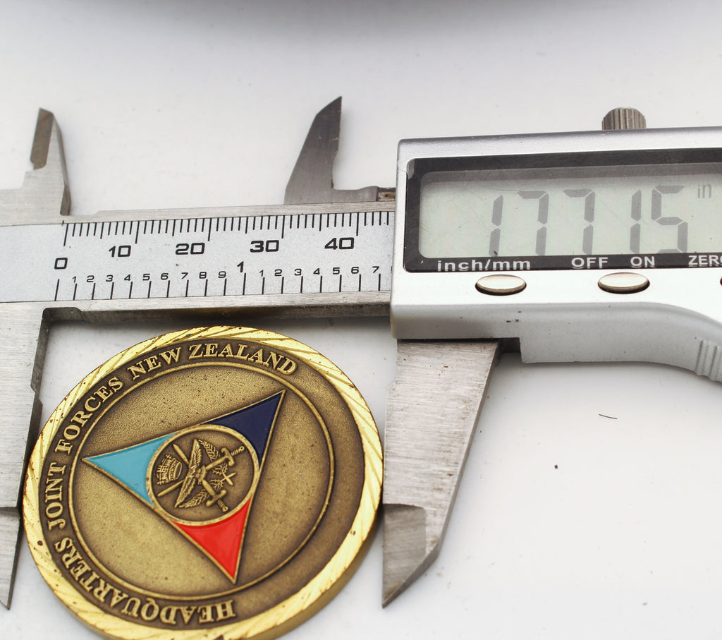 Headquarters Joint Forces New Zealand Military Challenge Coin 1.75” Copper