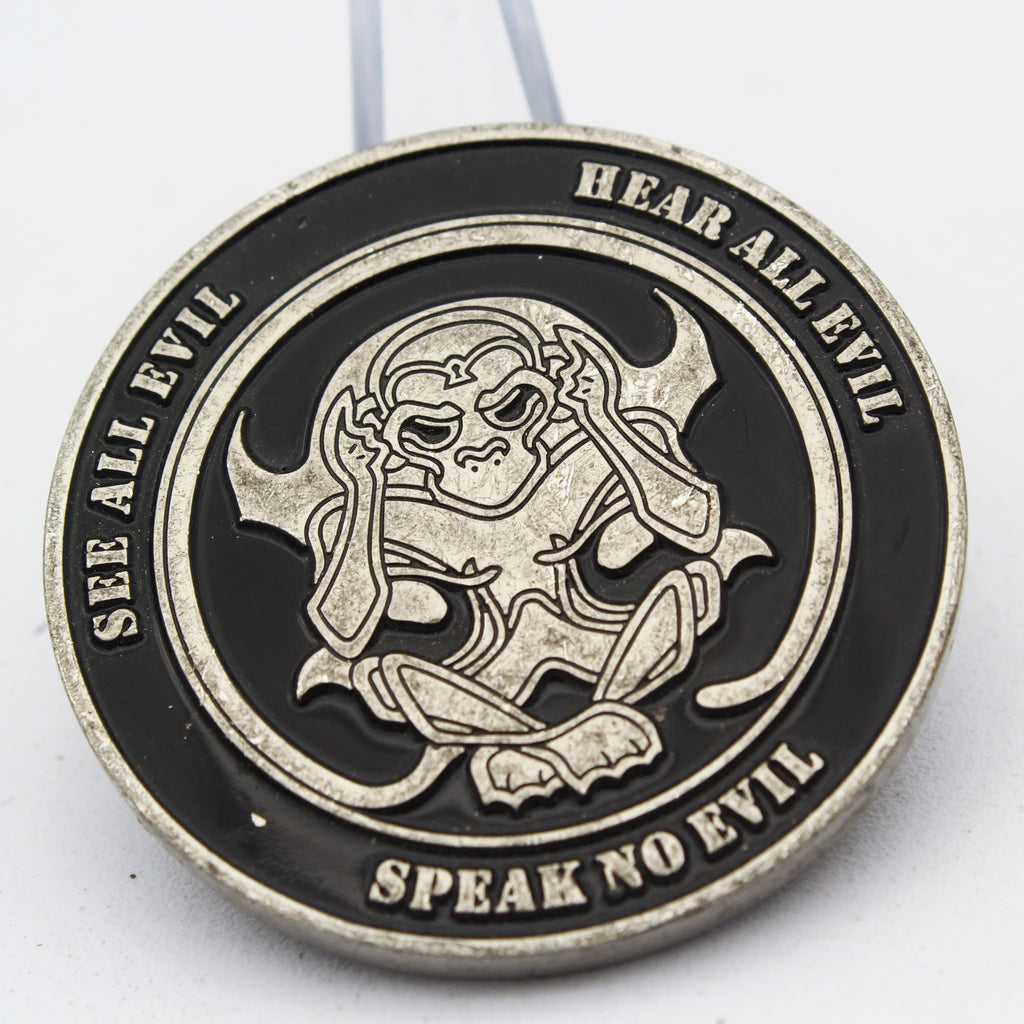 Canadian JTF2 Joint Task Force 2 Challenge Coin 1.75” Copper “Speak No Evil”