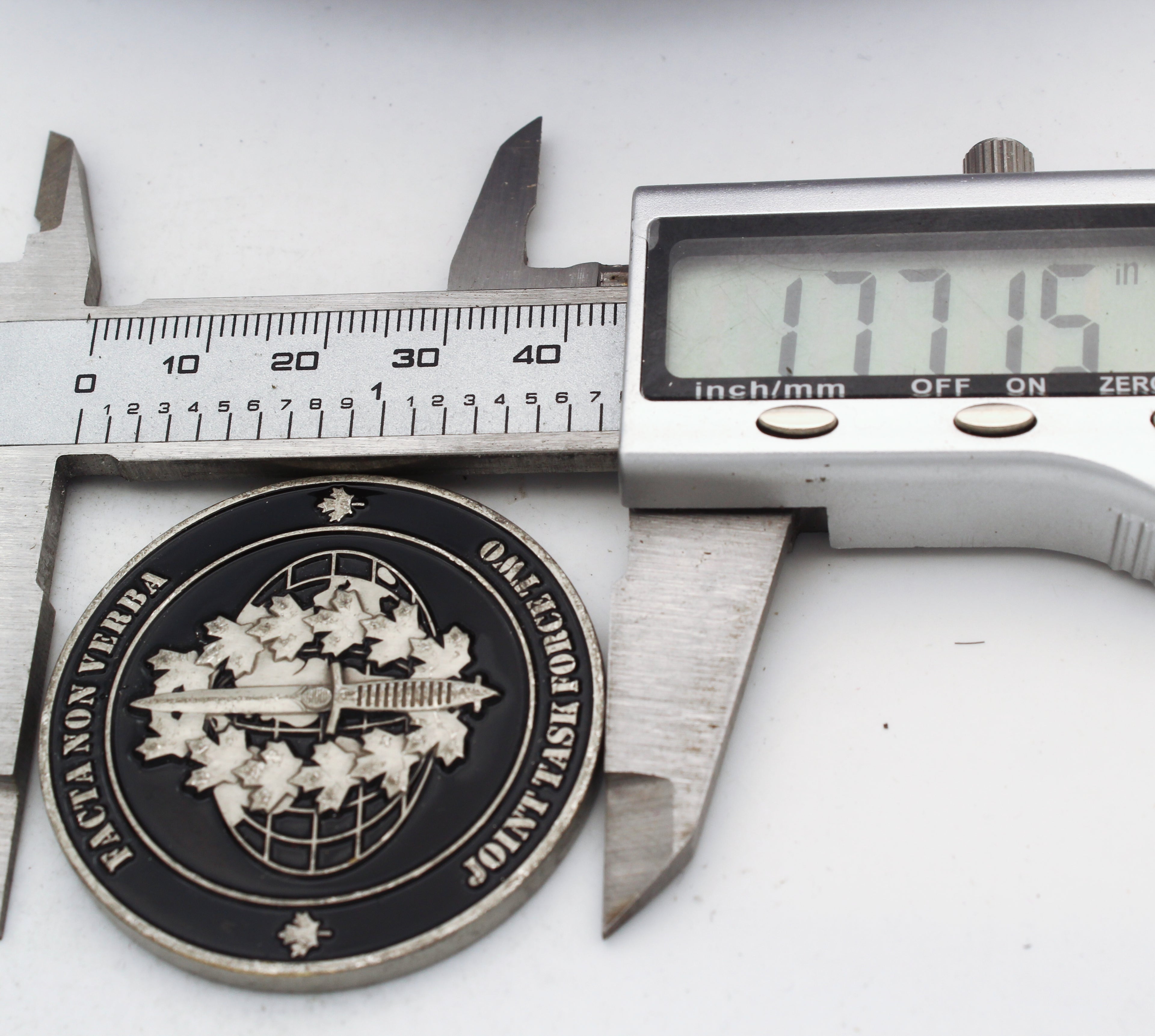 Canadian JTF2 Joint Task Force 2 Challenge Coin 1.75” Copper “Speak No Evil”