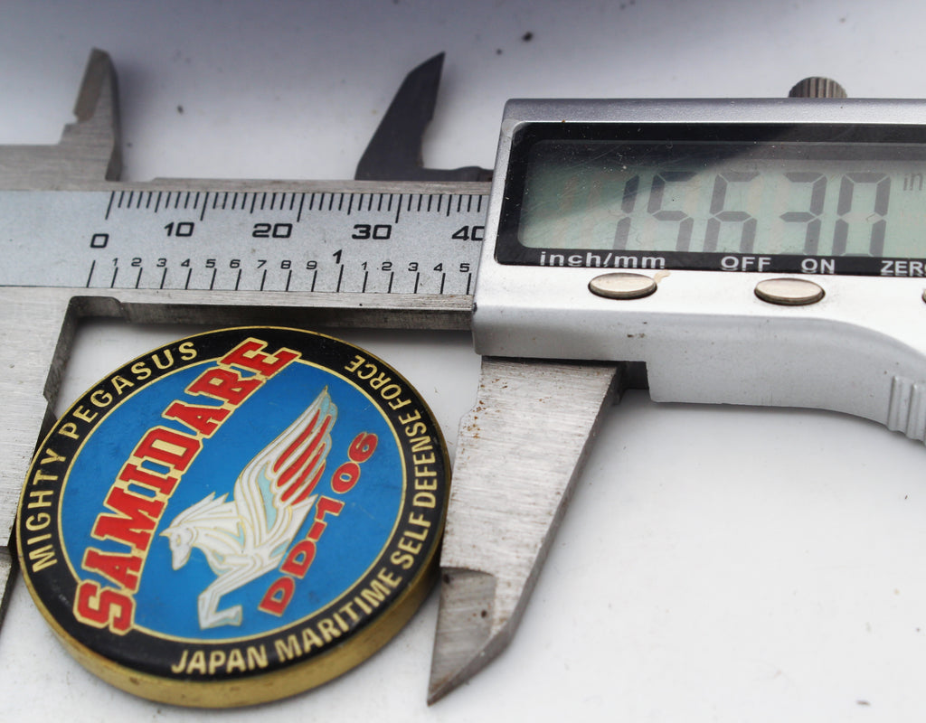 JMSDF Samidare DD-106 Mighty Pegasus Challenge Coin | 1.5" Copper Pre-Owned Collectible