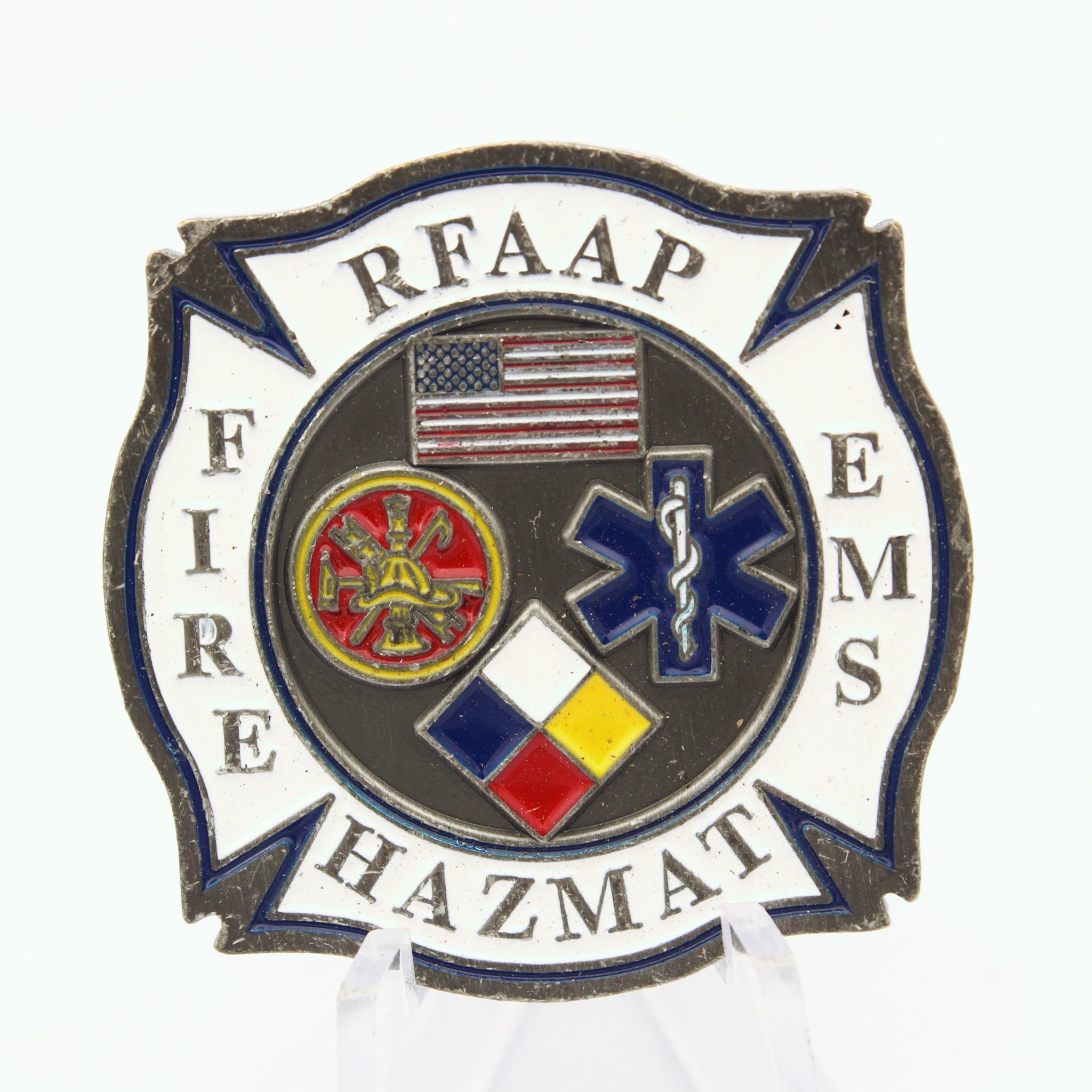RFAAP Fire EMS Hazmat Challenge Coin – First Responder Firefighter EMT Gift Pre-owned