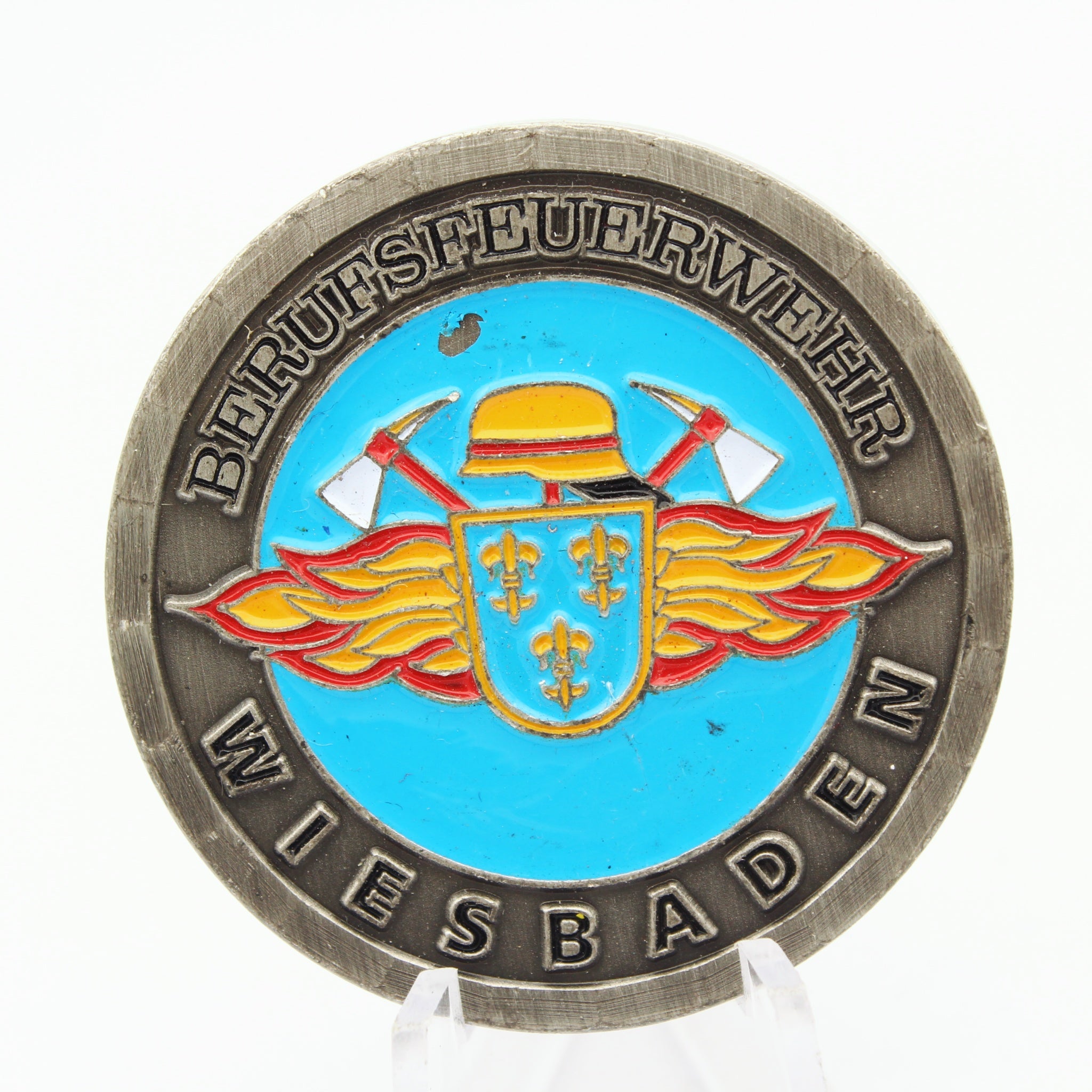 Berufsfeuerwehr Wiesbaden Germany Firefighter Challenge Coin 1.75"