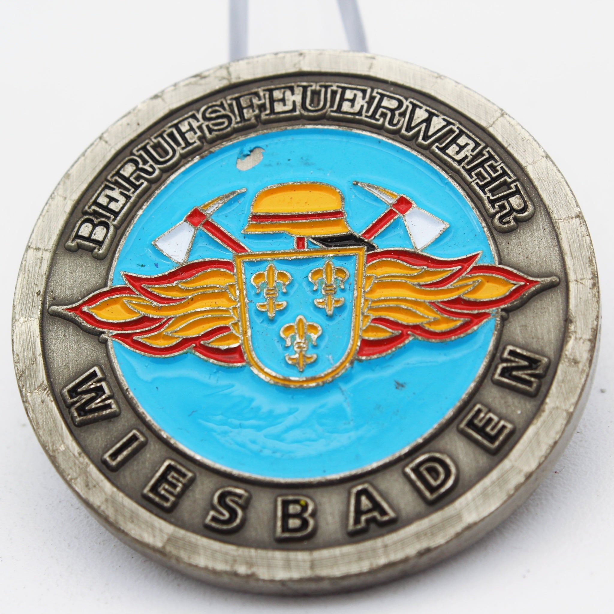 Berufsfeuerwehr Wiesbaden Germany Firefighter Challenge Coin 1.75"