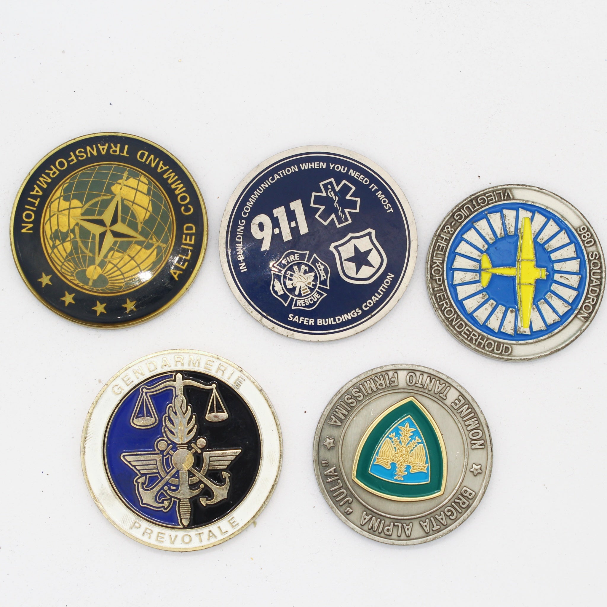 5pcs challenge coins
