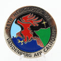 76th Helicopter Squadron Challenge Coin 1.65” Copper Vandenberg AFB California MH-1N Pave Huey Coin Pre-Owned