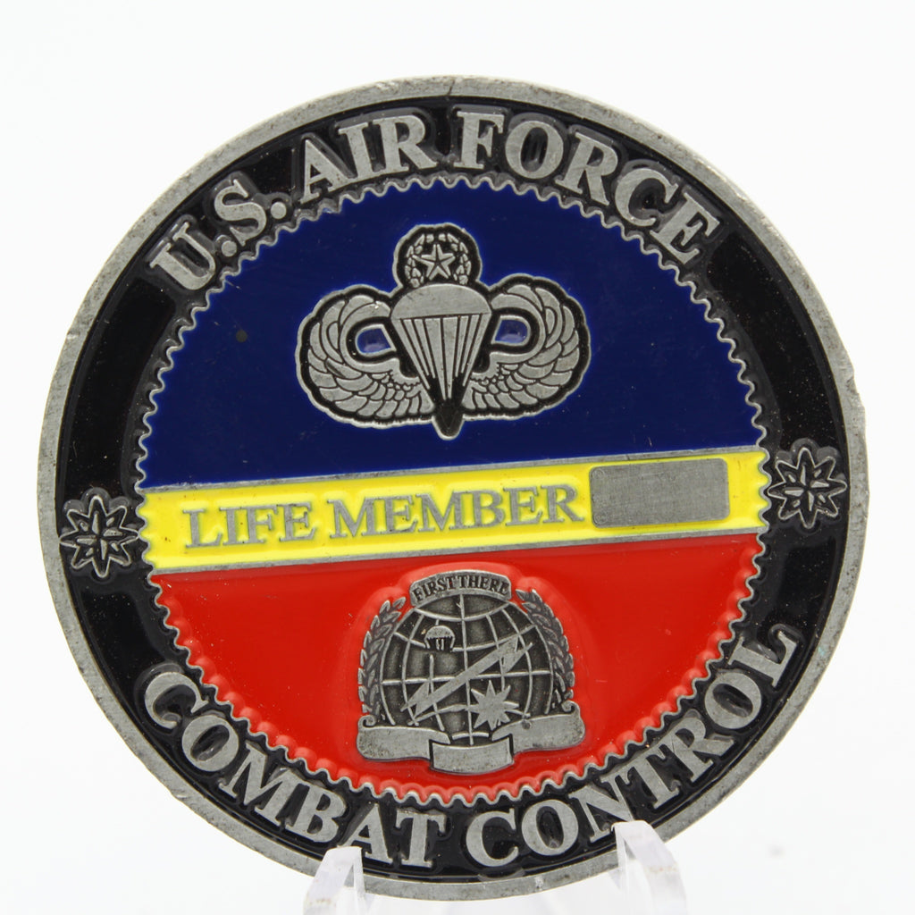 US Air Force Combat Control Life Member Coin 1.75” Copper CCT Association Challenge Coin Pre-Owned