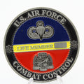 US Air Force Combat Control Life Member Coin 1.75” Copper CCT Association Challenge Coin Pre-Owned